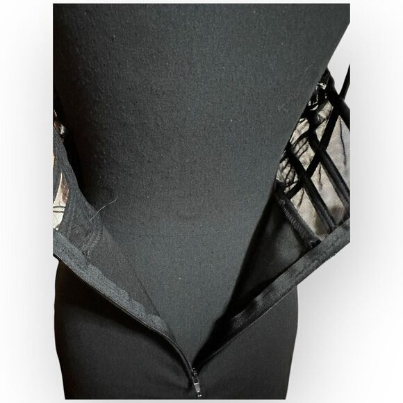 NWOT City Triangles Womens Ruched Bodycon Mini Dress Black Size XS - Picture 7 of 8